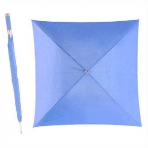 Зонт-трость Quatro механический (голубой)