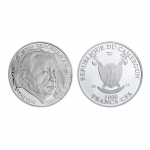 Набор: официальная серебряная монета Путин-человек года в шкатулке Палех с лаковой миниатюрной живописью, сюжет Санкт-Петербург