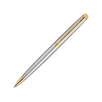 Ручка шариковая Waterman Hemisphere Stainless Steel GT M, серебристый/золотистый