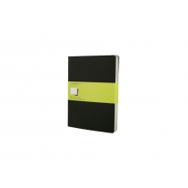 Записная книжка Moleskine Cahier (нелинованный, 3 шт.), ХLarge (19х25см), черный