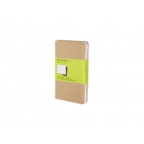 Записная книжка Moleskine Cahier (нелинованный, 3 шт.), Pocket (9х14см), бежевый