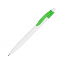 Ручка шариковая Какаду, белый/зеленое яблоко