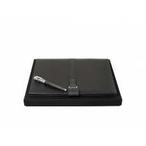 Подарочный набор: папка с бумажным блоком А4, ручка-роллер. Hugo Boss