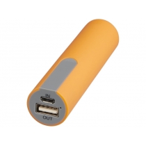 Зарядное устройство с резиновым покрытием 2200 мА/ч, оранжевый