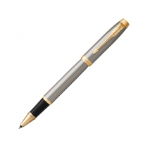 Ручка роллер Parker IM Core Brushed Metal GT, серебристый/золотистый