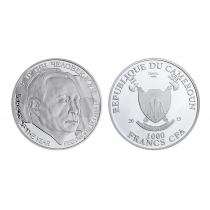 Набор: официальная серебряная монета Путин-человек года в шкатулке Палех с лаковой миниатюрной живописью, сюжет Москва