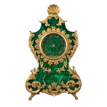 Часы интерьерные Барокко II (бронза, малахит, позолота)