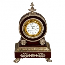 Часы интерьерные Дидро (бронза, красное дерево, серебрение)