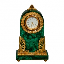 Часы интерьерные Джульетта (бронза, малахит, позолота)