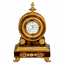 Часы интерьерные Дидро (бронза, тигровый глаз, позолота)