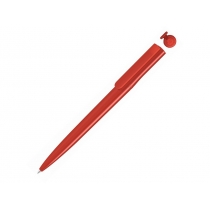Ручка шариковая пластиковая RECYCLED PET PEN switch, синий, 1 мм, красный