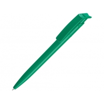 Ручка шариковая пластиковая RECYCLED PET PEN, синий, 1 мм, зеленый