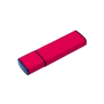 USB-флешка металлическая на 512 Mb с колпачком, красный