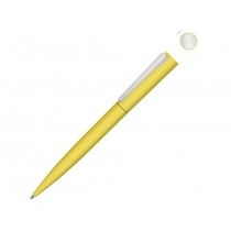 Металлическая шариковая ручка soft touch Brush gum, желтый