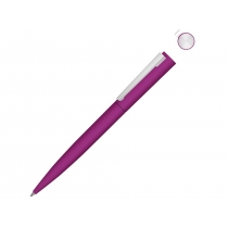Металлическая шариковая ручка soft touch Brush gum, розовый