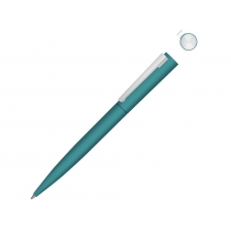 Металлическая шариковая ручка soft touch Brush gum, бирюзовый