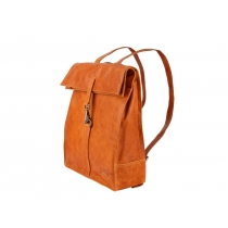 Рюкзак-сумка KLONDIKE DIGGER Mara, натуральная кожа цвета коньяк, 32,5 x 36,5 x 11 см