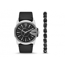 Подарочный набор: часы наручные мужские, браслет. Diesel