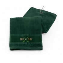 GOLFI. Полотенце для гольфа из хлопка, Темно-зеленый