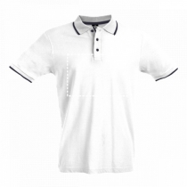 THC ROME WH. Мужское поло slim fit, Белый