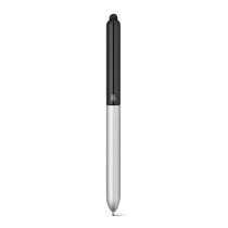 NEO. Алюминиевая шариковая ручка с стилусом, Черный/Сатин серебро