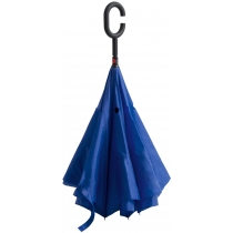 Зонт-трость наоборот, синий