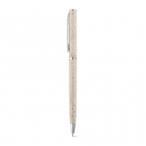 DEVIN. Шариковая ручка из волокон пшеничной соломы и ABS, Натуральный светлый