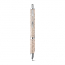 TERRY. Шариковая ручка из волокон пшеничной соломы и ABS, Натуральный светлый