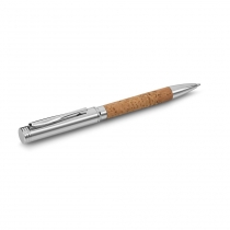 CORK. Шариковая ручка из металла и пробки, Натуральный