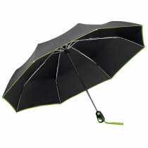 Складной зонт Drizzle, черным с зеленым