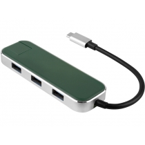 Хаб USB Rombica Type-C Chronos Green