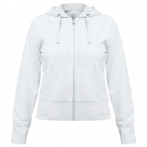 Толстовка женская Hooded Full Zip белая