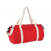 Хлопковая сумка Barrel Duffel, красный/бежевый