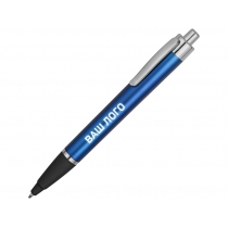Ручка пластиковая шариковая Glow с подсветкой, синий/серебристый/черный