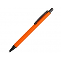 Ручка металлическая шариковая Iron, оранжевый/черный