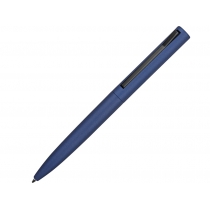 Ручка металлическая шариковая Bevel, синий/черный