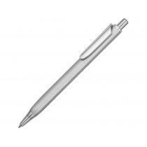 Ручка металлическая шариковая трехгранная Riddle, серебристый