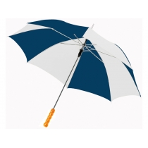 Зонт-трость Lisa полуавтомат 23, синий/белый (Р)