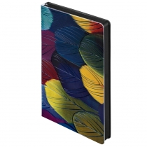 Ежедневник Butterfly Peacock, черный, недатированный