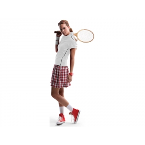 Рубашка поло Backhand женская, белый/темно-синий