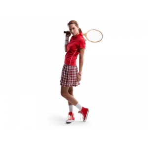 Рубашка поло Backhand женская, красный/белый