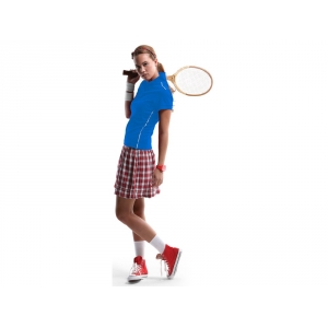 Рубашка поло Backhand женская, небесно-синий/белый