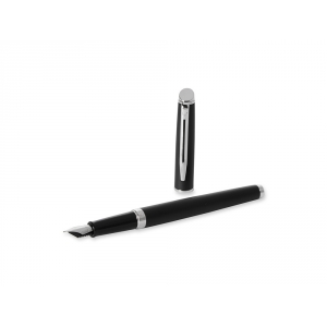 Ручка перьевая Waterman Hemisphere Matt Black CT F, черный матовый/серебристый