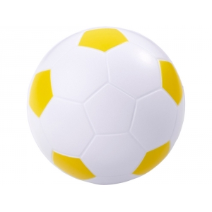 Антистресс Football, белый/желтый