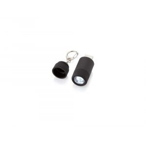 Мини-фонарь Avior с зарядкой от USB, черный