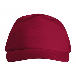 Бейсболка Basic, 5-ти панельная, красный