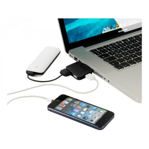 USB Hub Gaia на 4 порта, черный