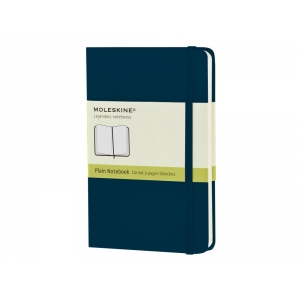 Записная книжка Moleskine Classic (нелинованный) в твердой обложке, Pocket (9x14см), голубой сапфир