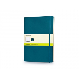 Записная книжка Moleskine Classic Soft (нелинованный), Хlarge (19х25 см), бирюзовый