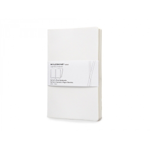 Записная книжка Moleskine Volant (нелинованная, 2 шт.), Large (13х21см), белый